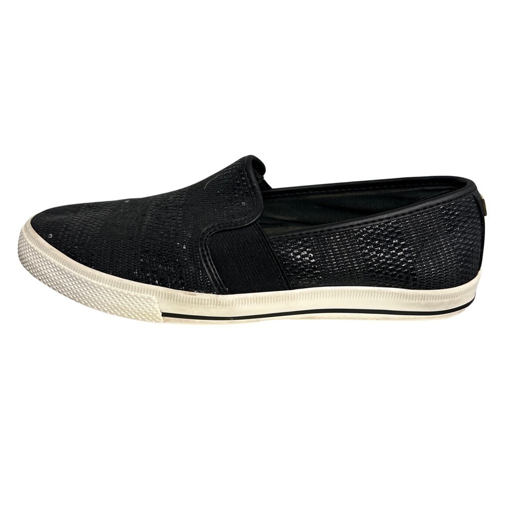 LAUREN Ralph Lauren Jinny Woven Slip-On Sneaker Black Size 7.5